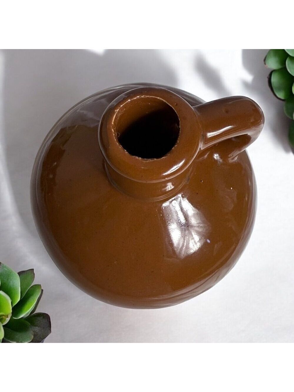 Vintage Brown Whiskey Crock Moonshine Jug 7 Inch - Picture 3 of 6